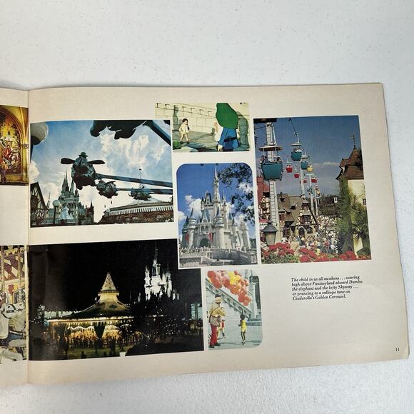 Vtg Walt Disney World A Pictorial Souvenir Book 1977 Paperback Mickey Mouse - Picture 8 of 9